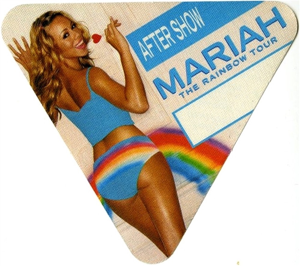 Mariah Carey 2000 Rainbow concert tour Backstage Pass