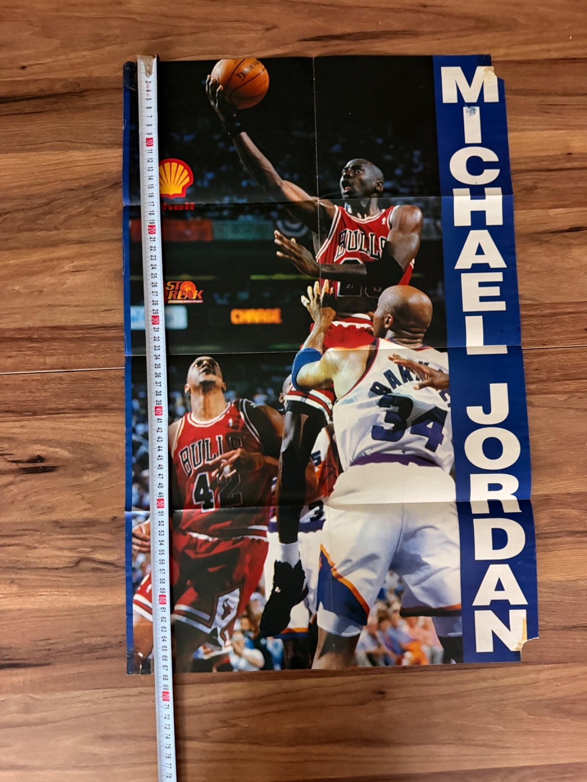 Vintage Michael Jordan Chicago Bulls Turkish Magazine Gift Poster Rare NBA
