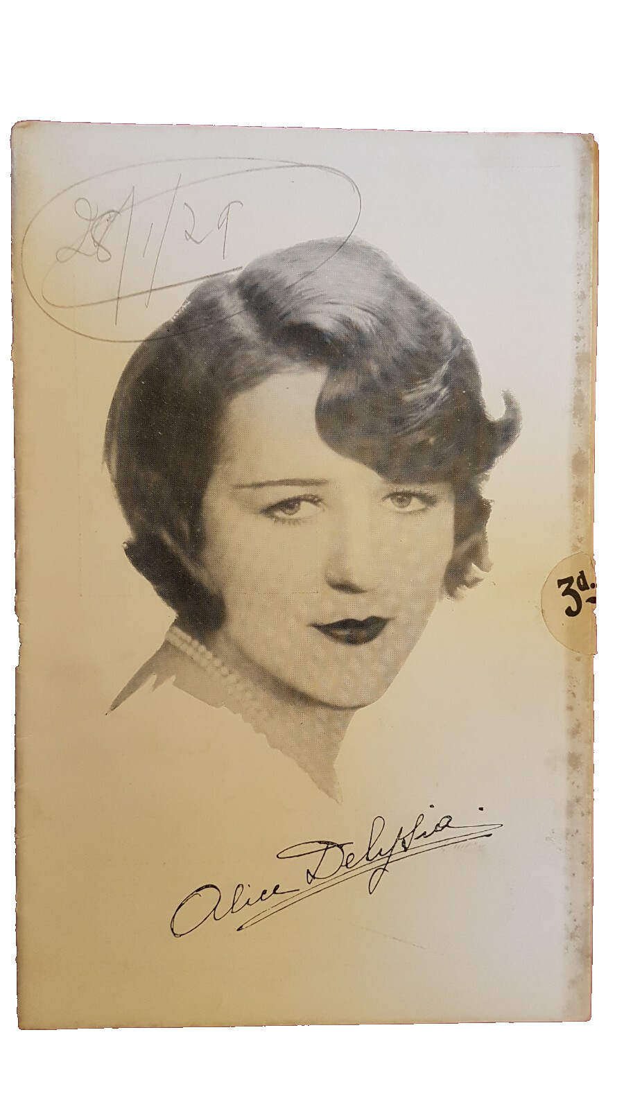 1929 Theatre Programme Her Past – Alice Delysia Paul Cavanagh Violet Vanbrugh