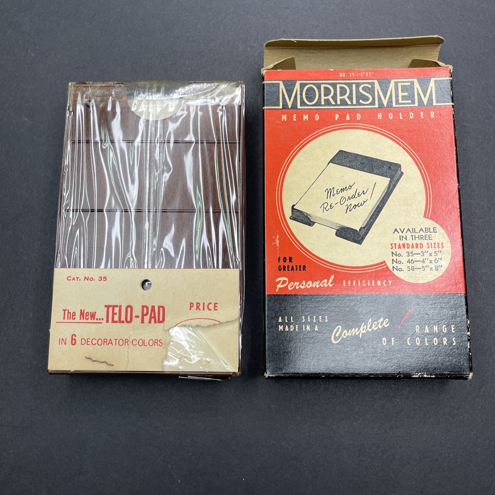 Vintage 1960s MorrisMem Telephone Blank Paper Pad With Memo Pad Holder USA Made