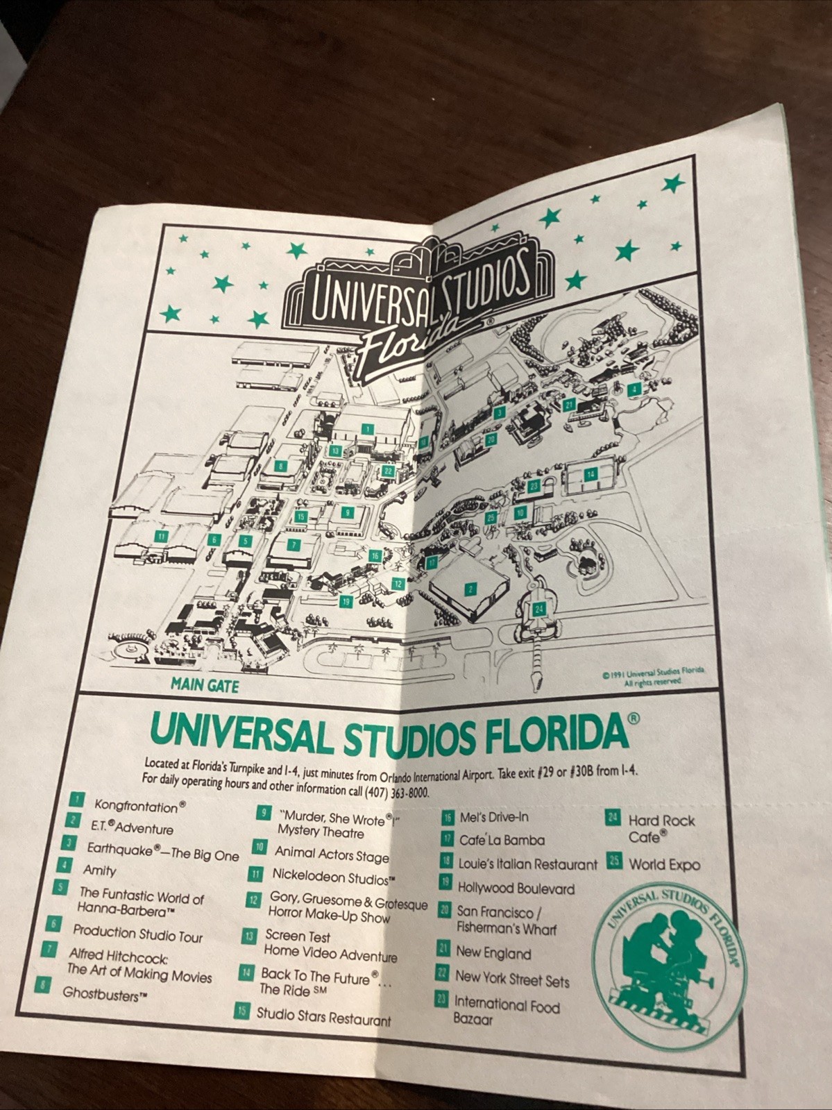 Universal Studios Coupon Book 1991 Early Discounts Rare