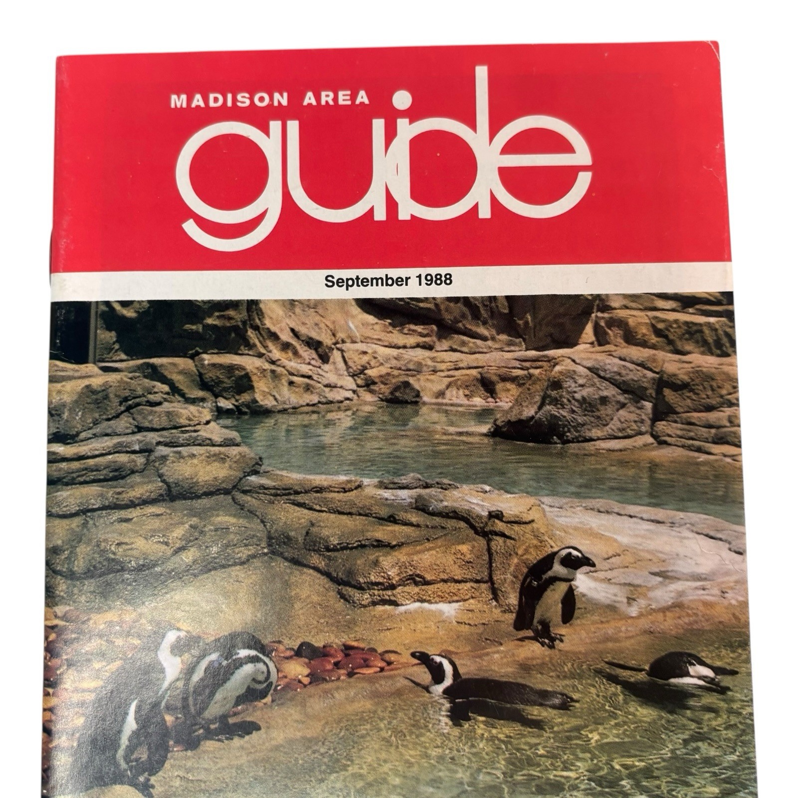 Vintage 80s Madison Guide September 1988 Vilas Park Zoo Tourism Travel Pamphlet