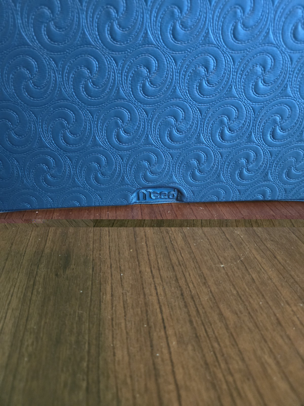 Vintage Mead Super Shades Blue 2” 3-Ring Binder 1994 Embossed Swirls with Clip