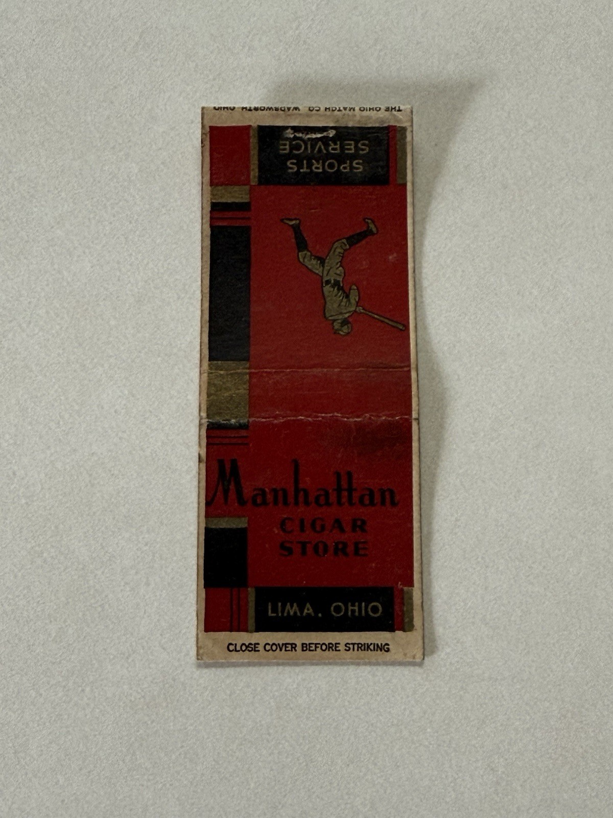 Manhattan Cigar Store Lima Ohio Matchbook Cover 500
