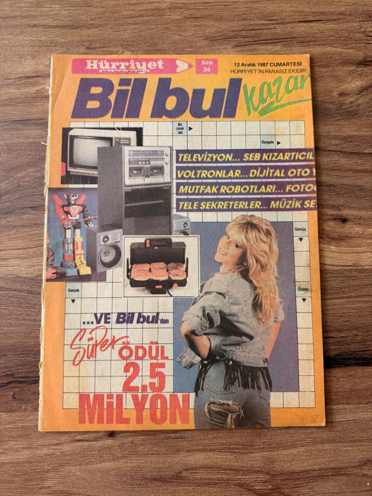 1987 Samantha Fox Cover Turkish Magazine Rare 80s Pop Model Collectible