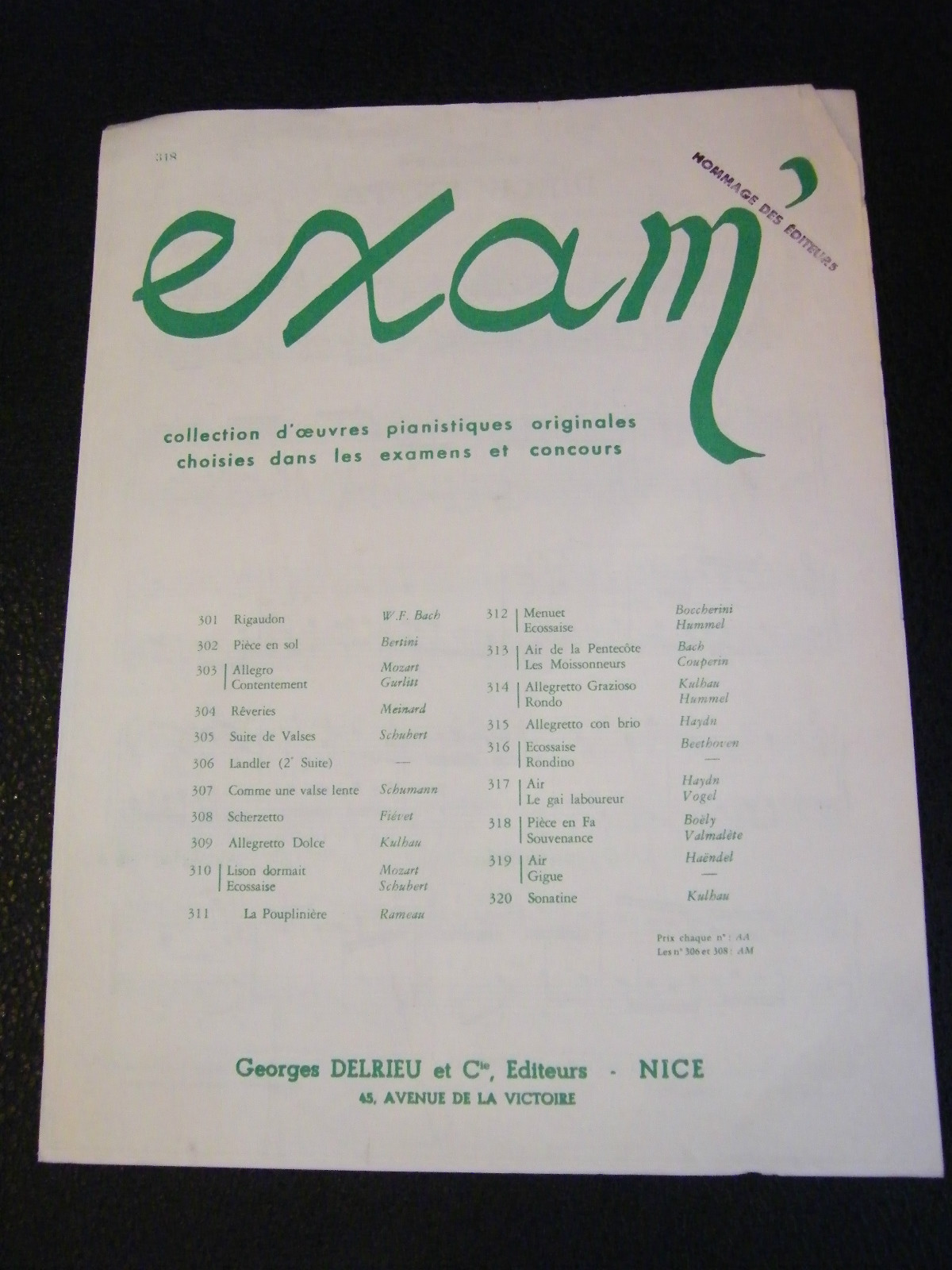 Accordion Sheet Music Exam Collection Piece in F