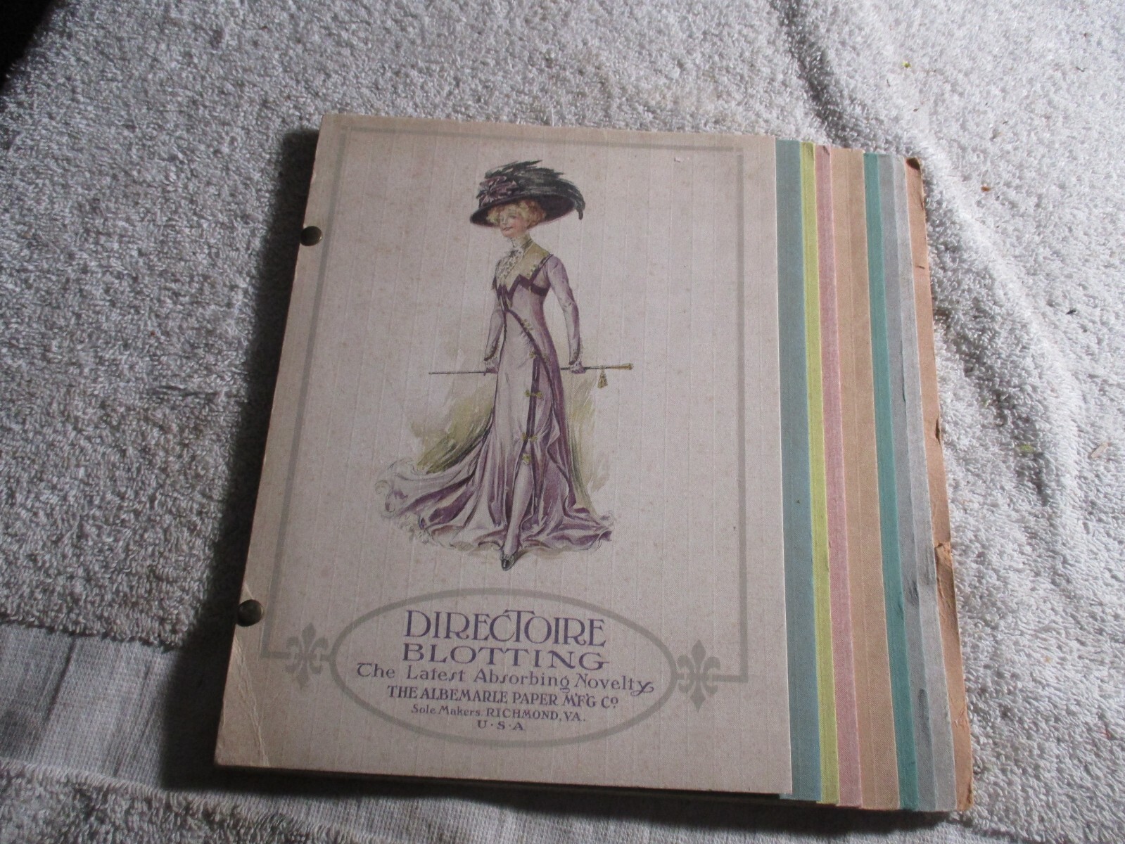Antique early 1900s Blotting paper Advertisement Albemarle Paper Co. Richmond VA