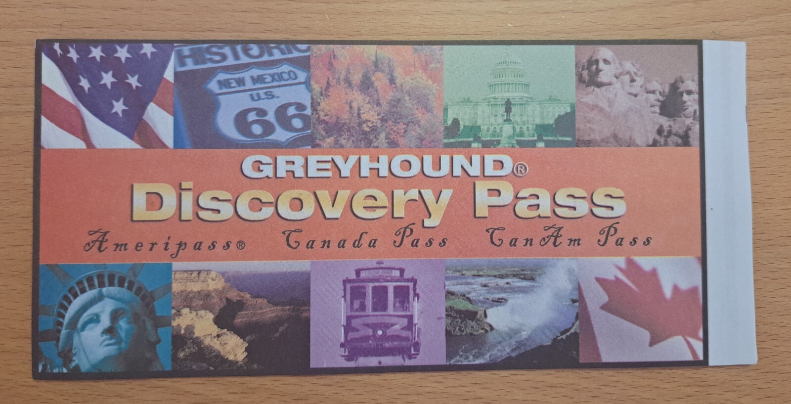 Greyhound Lines Discovery Pass Ameripass Ticket 2003 VINTAGE Not For Travel
