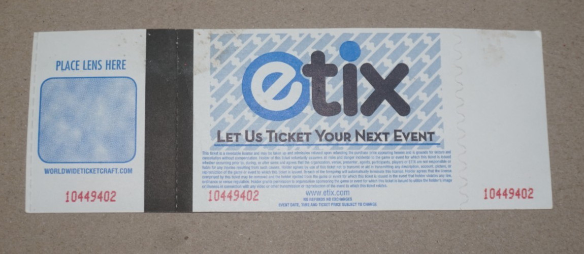 2019 The Rave Ski Mask The Slump God Milwaukee WI Ticket Stub VIP Never Used