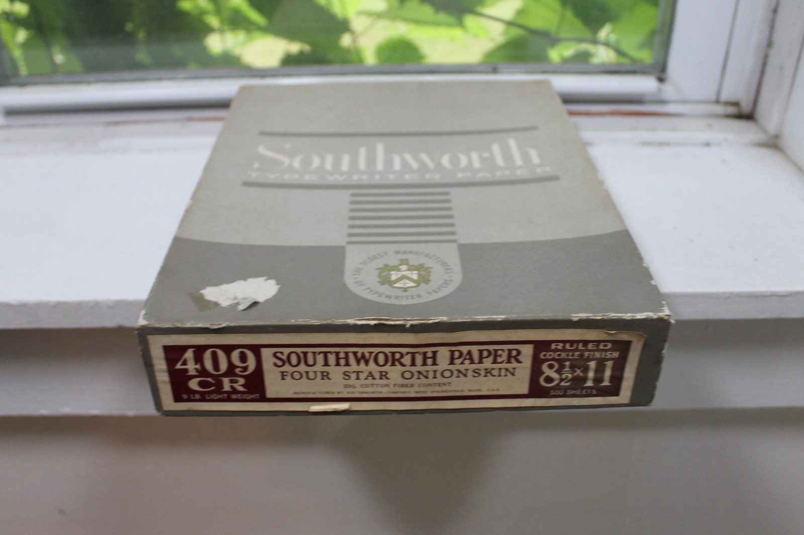 Vintage Cockle Onionskin Typewriter Paper 500 Sheets 409CR Southworth 8.5 x 11