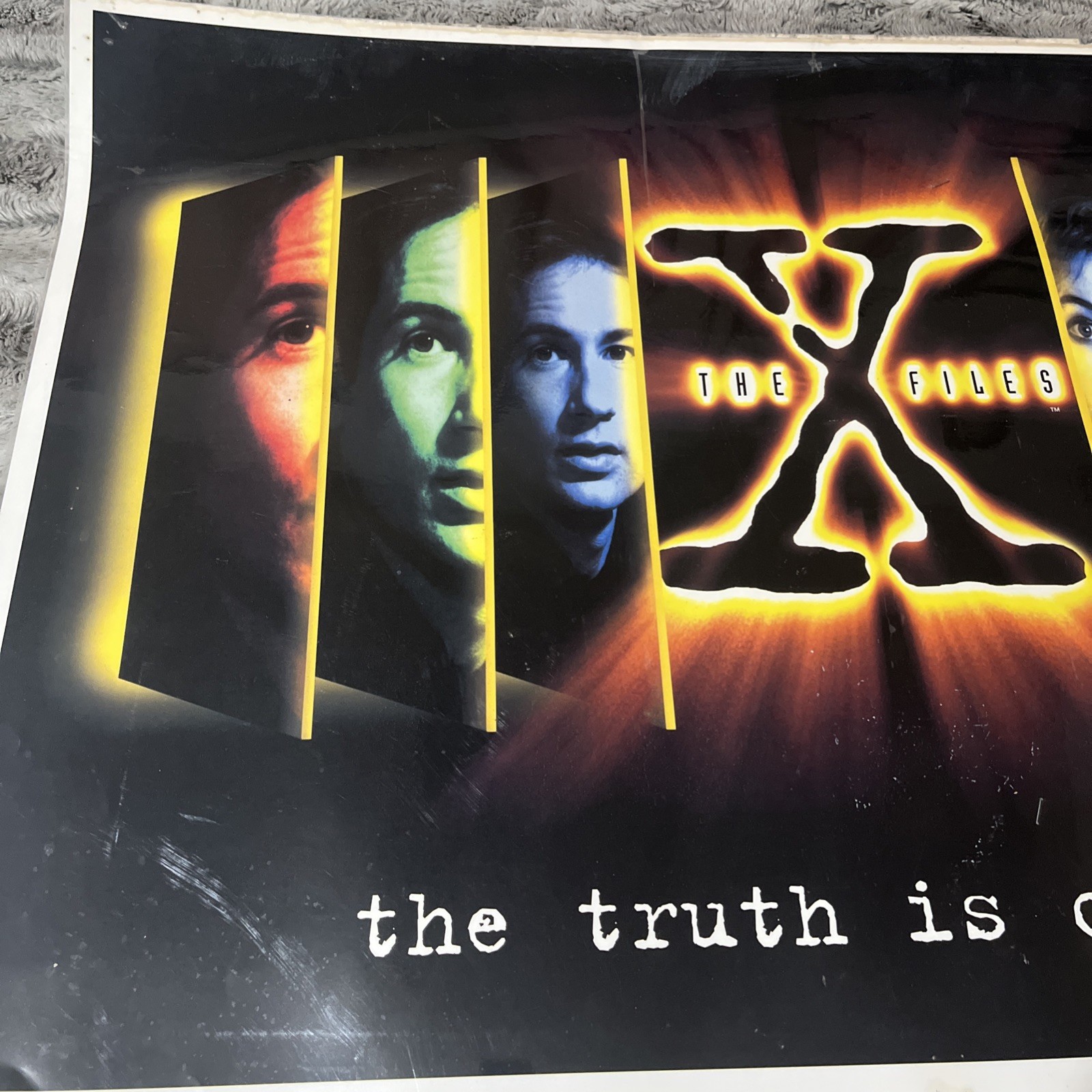 Vintage Laminated The X Files The Truth Is Out There Poster 1995