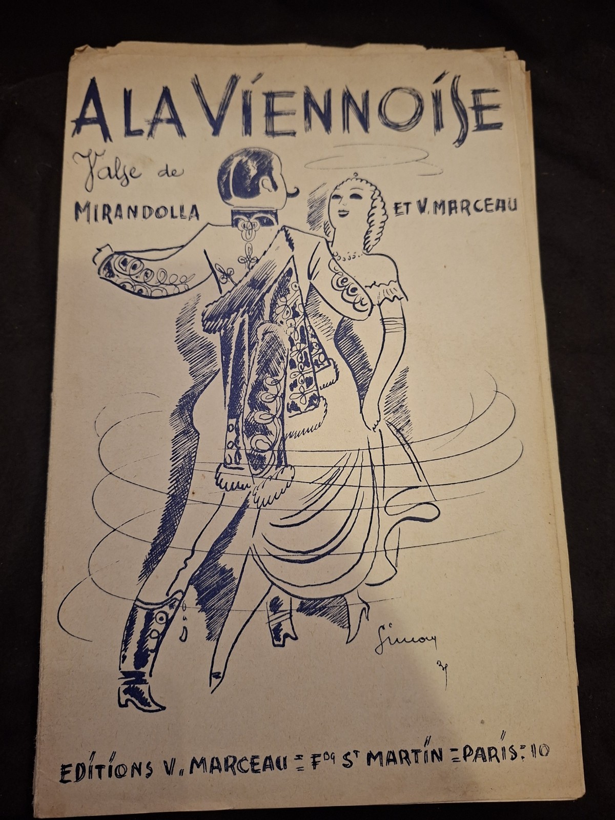 Partition A La Viennoise Mirandolla Marceau Sheet Music