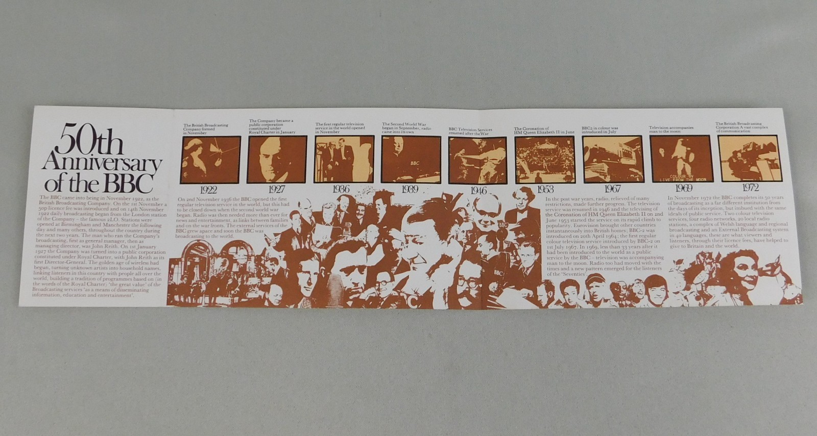 BBC Broadcasting History British Presentation Pack #43 1972 British Mint Stamps