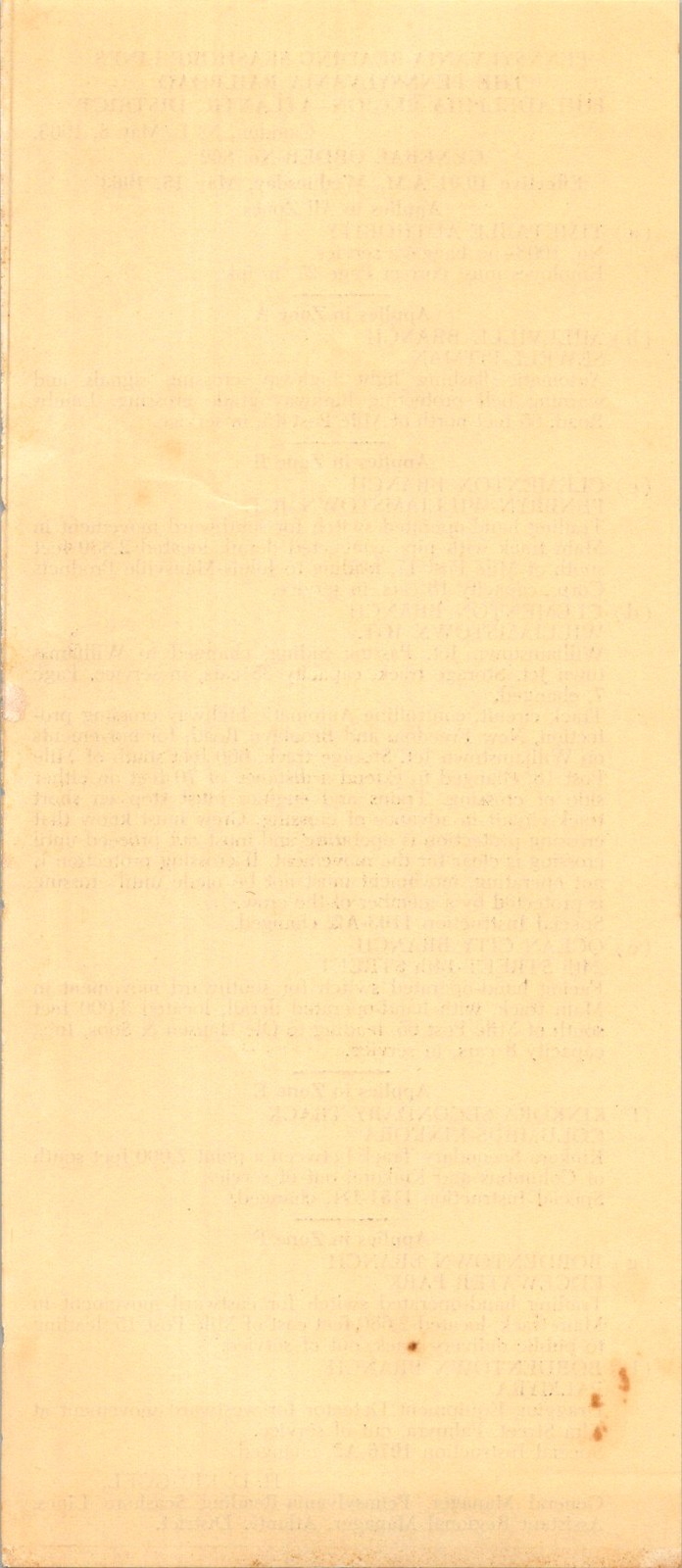 Pennsylvania-Reading Seashore Lines General Order No. 802 1963 Railroad Bulletin