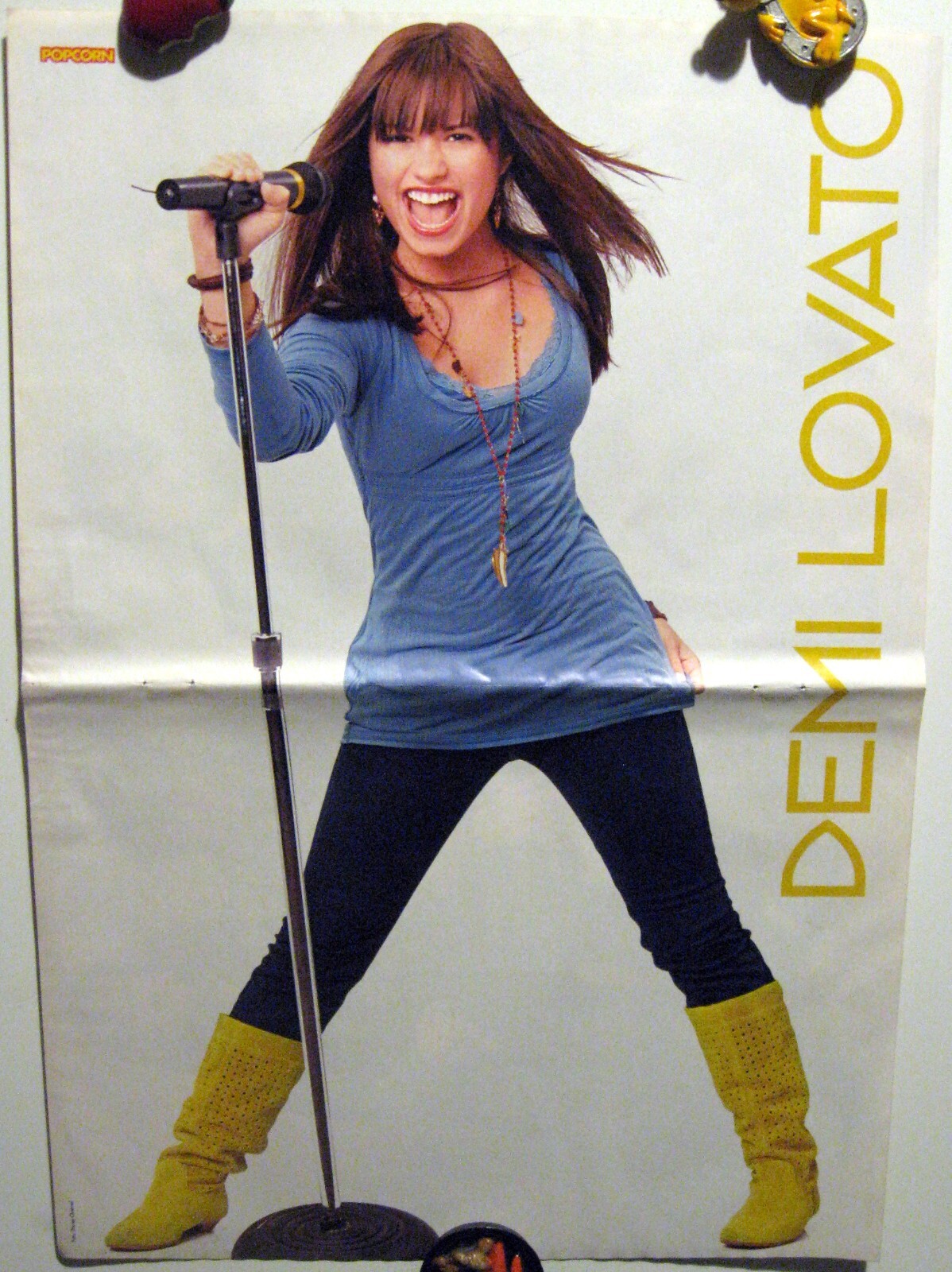 Demi Lovato / Fall Out Boy band two-sided magazine poster A3 16×11