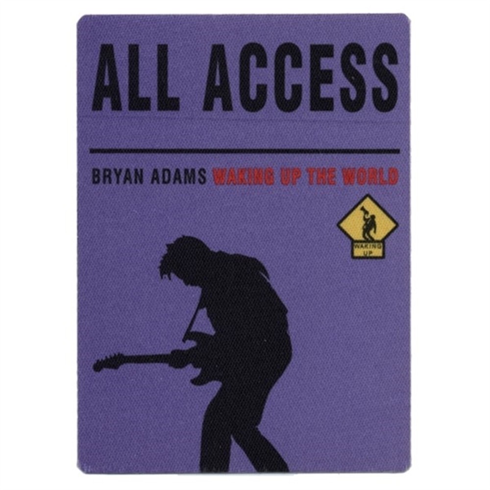 Bryan Adams 1991 Waking Up the World concert tour All Access Backstage Pass