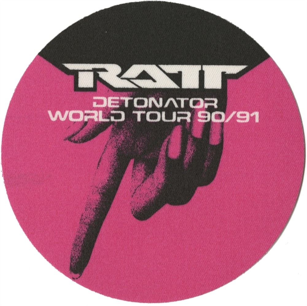Ratt 1990 Detonator concert tour vintage memorabilia Backstage Pass