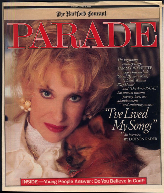 PARADE 4/9 1995: Tammy Wynette; Hank Aaron