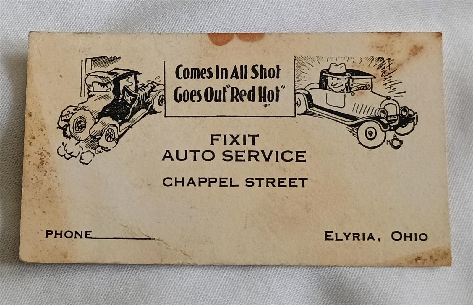 Vintage Paper Photo Lot Car Repair Fixit Auto Service Business Card etc