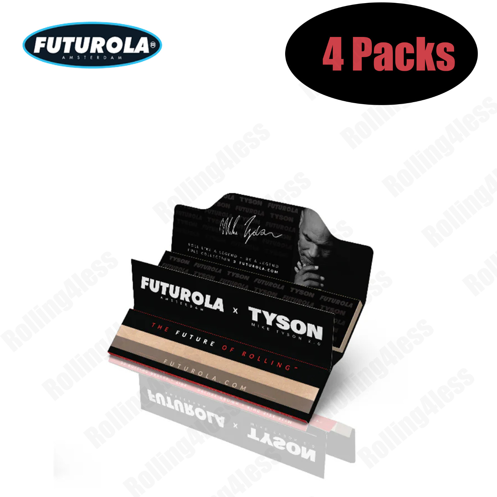 Futurola X Tyson X Rolling Papers +Tips King Size | Lot of 4