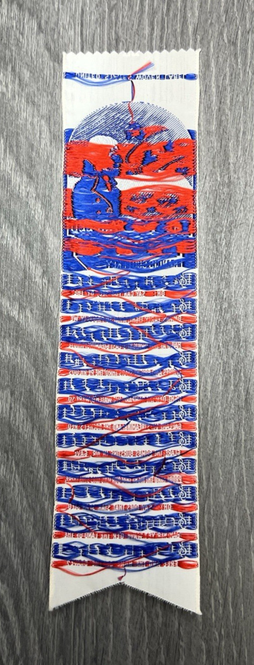 Francis Scott Key Star Spangled Banner Ribbon United States Woven Label