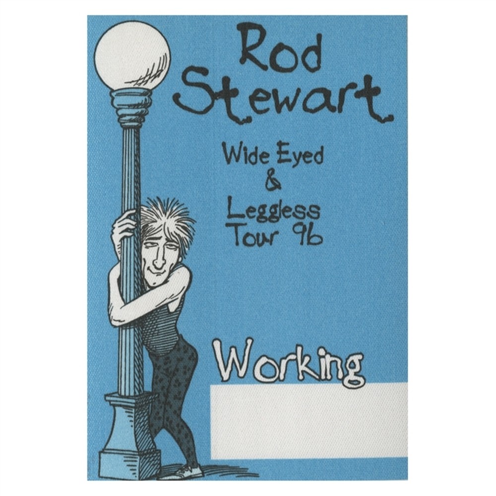 Rod Stewart 1996 A Spanner in the Works concert tour Working Crew Backstage Pass