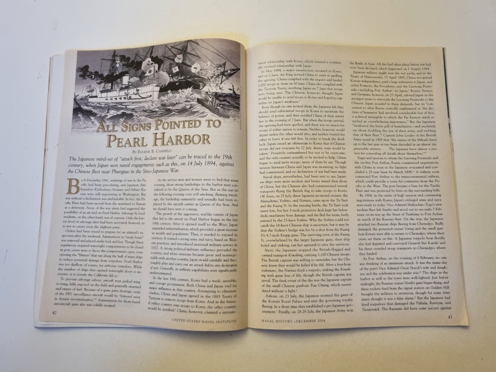 Naval History Magazine December 2004 Vol. 18 No.6