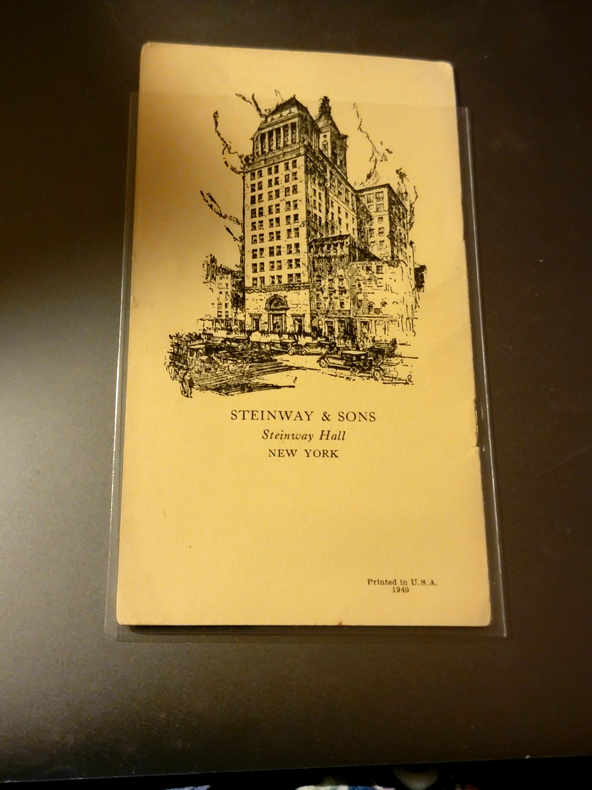 Vintage Steinway & Co. Booklet “Hints On The Care of Your Piano”