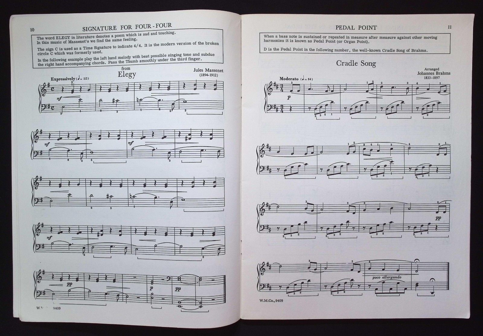 Adult Piano Book II by John Thompson, 1973 The Willis Music Co., W.M.Co. 9409