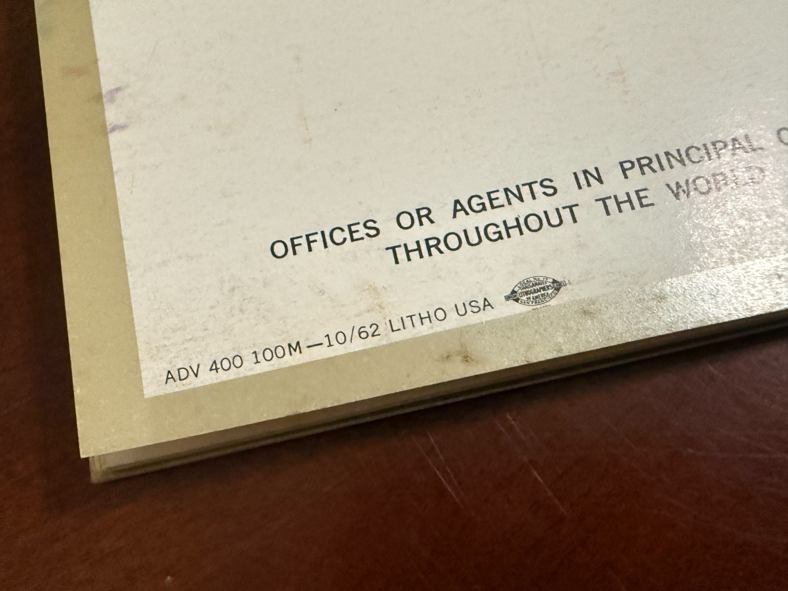 AMERICAN PRESIDENT LINES S.S President Roosevelt Brochure 1962