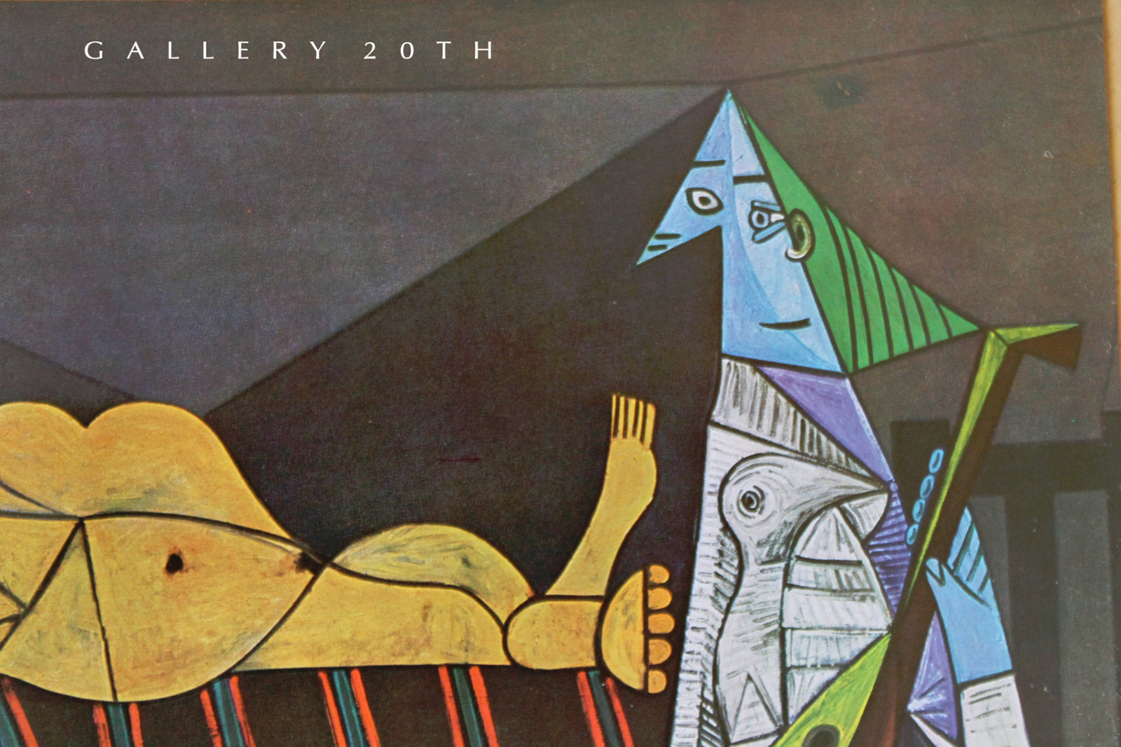PABLO PICASSO LITHOGRAPH! “NUDE WITH MUSICIAN” 1942 MODERN ART MID CENTURY