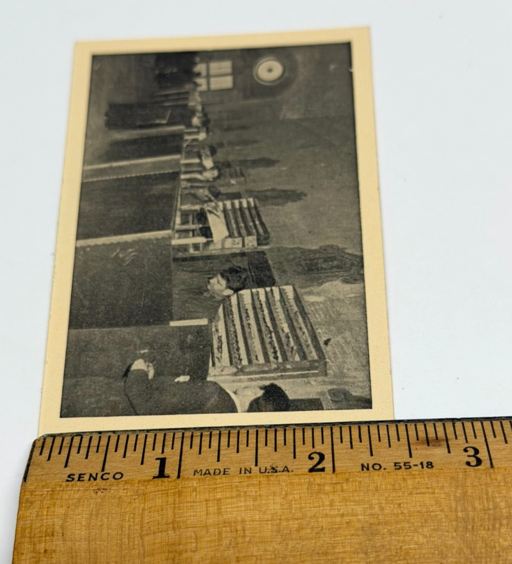 1920-1930’s MONASTERY LEATHER SCHOOL Florence Italy Business Card