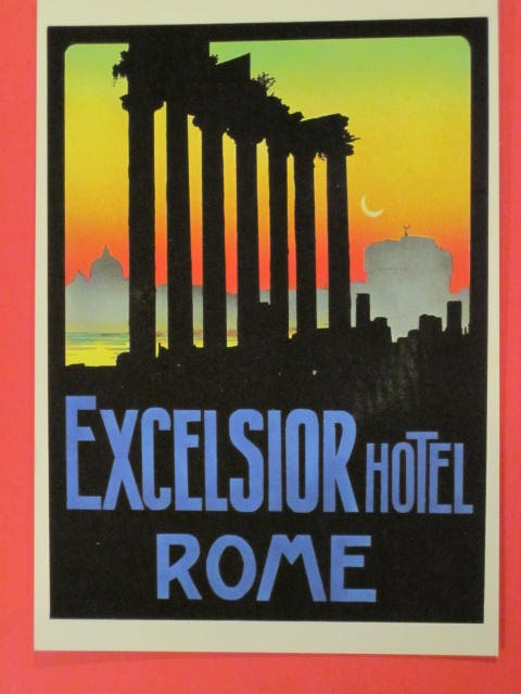 Excelsior Hotel Postcard – Roma,Italy (Approx. 4″ x 6″)
