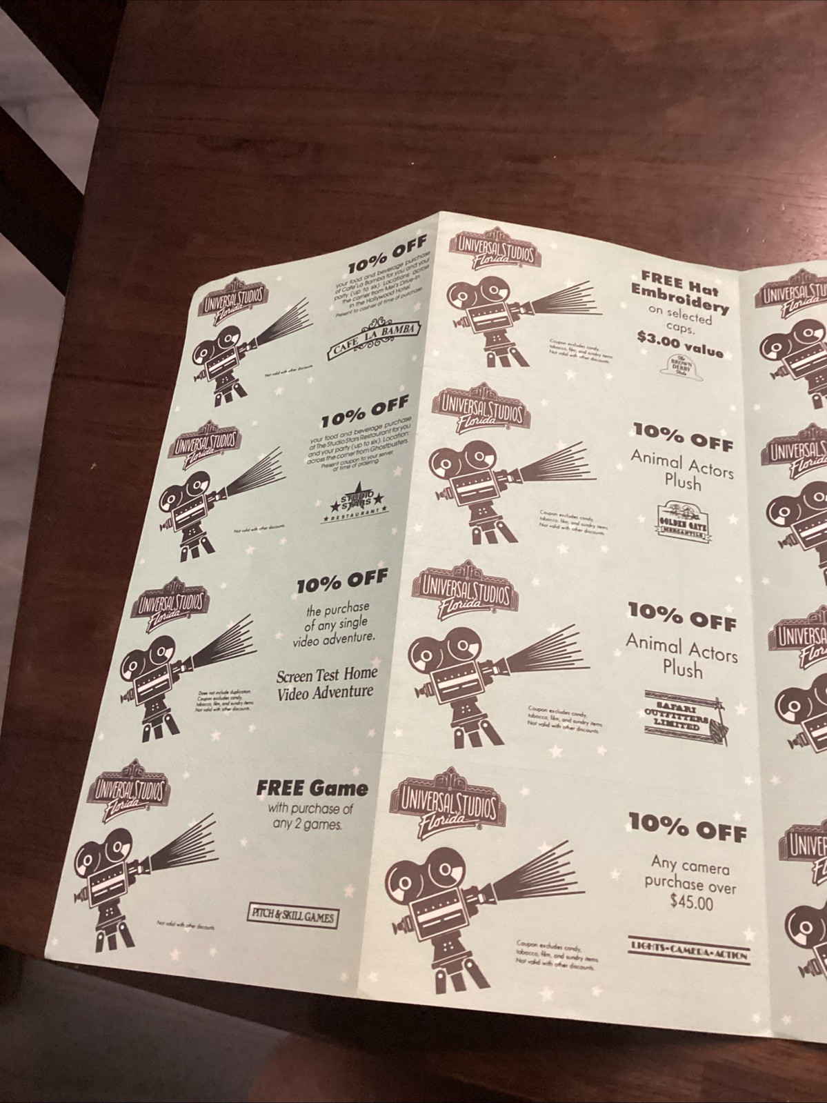 Universal Studios Coupon Book 1991 Early Discounts Rare