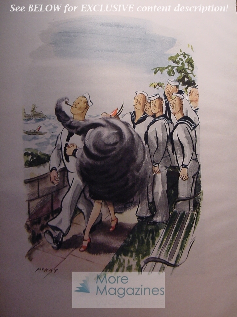HUGE lot of cartoons from Esquire magazine 1942! WWII Era