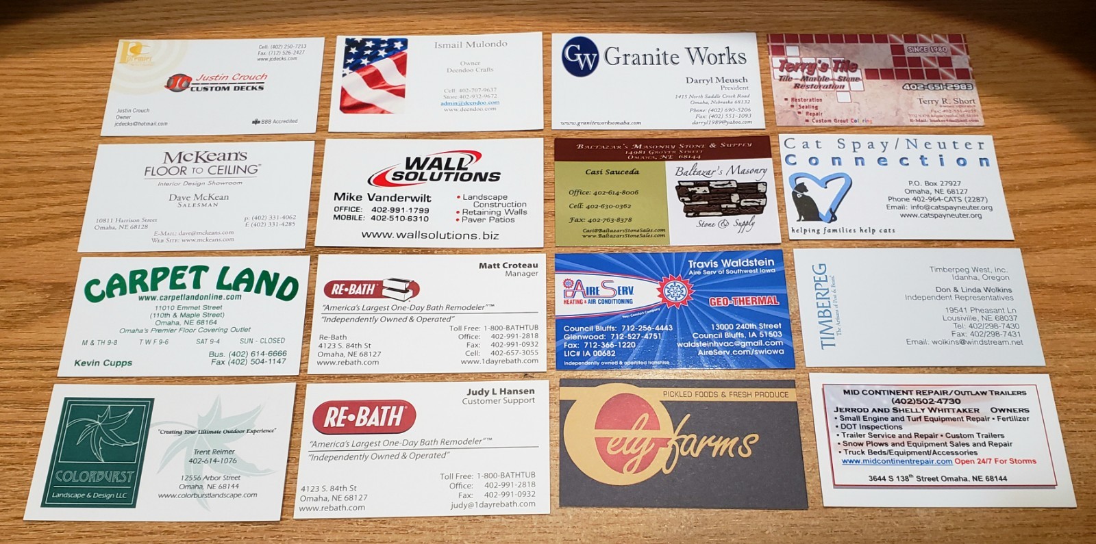 🔥 LOT of 100 MISC. Related BUSINESS CARDS for BUSINESS CARD COLLECTION