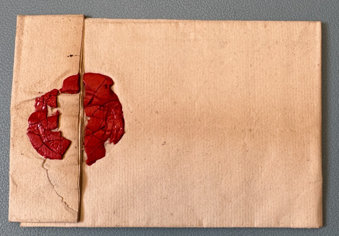 1777 Letter Bayonne Bordeaux Jean Merget Seal Wax Vitrine Commerce
