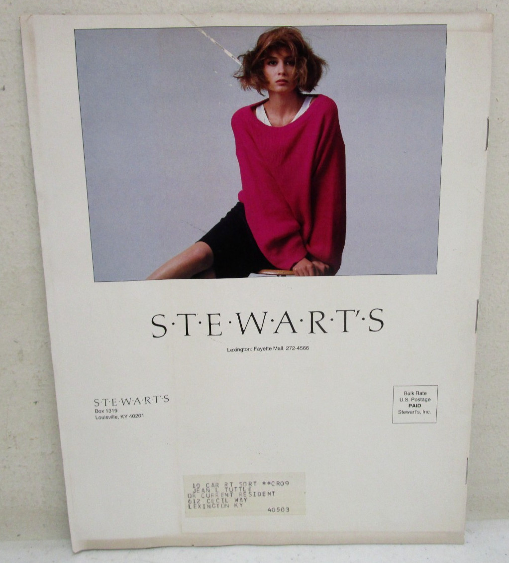 VINTAGE 1980’s STEWARTS DEPARTMENT STORE ANNE KLEIN II ADVERTISING SALES PAPER