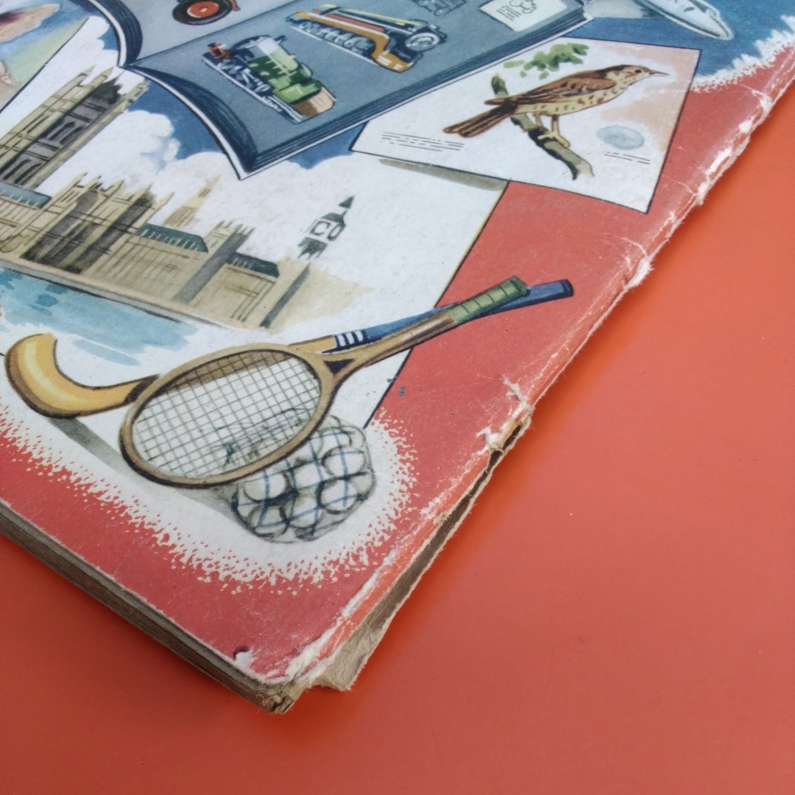 Vintage Retro 1950-60s Scrap Book Album Eagle Comic Classic Cars Cutouts Rare