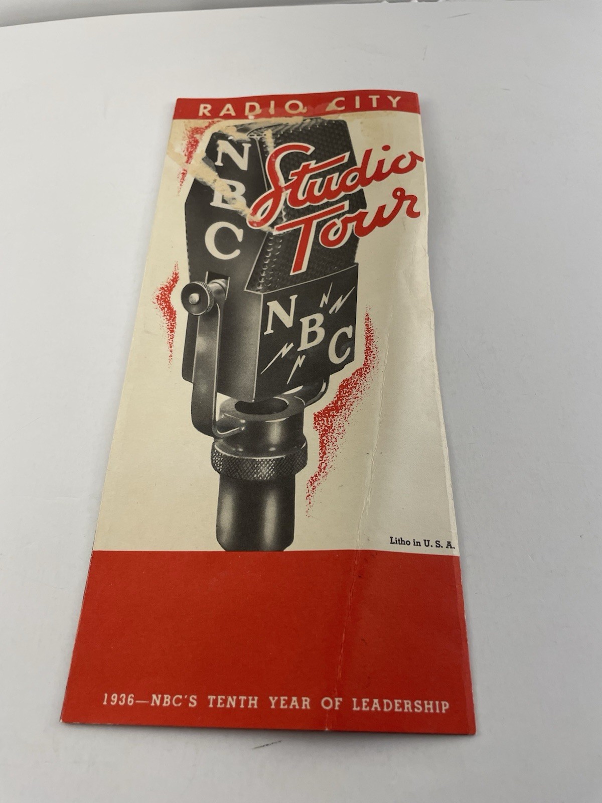 1936 NBC Radio City Studio Tour Brochure Rockefeller Center New York Art Deco