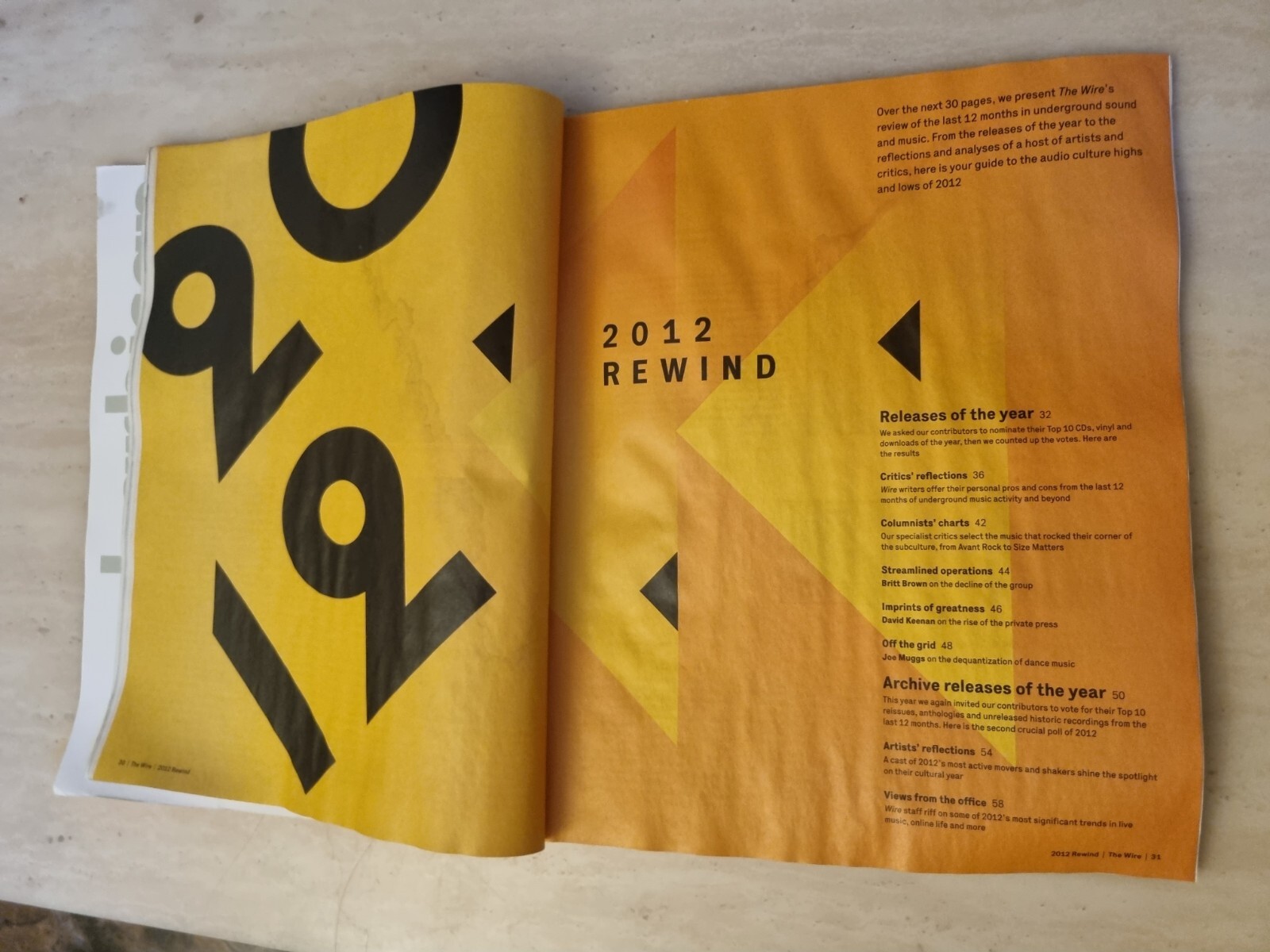 The Wire Rewind 2012 Magazine Issue 347 January 2013
