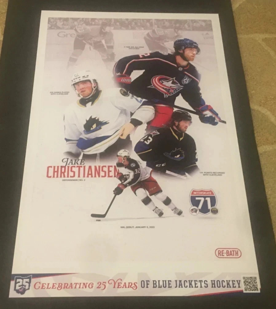 Columbus Blue Jackets & Cleveland Monsters Interskate 71 Posters 2025-26 (Lot-5)