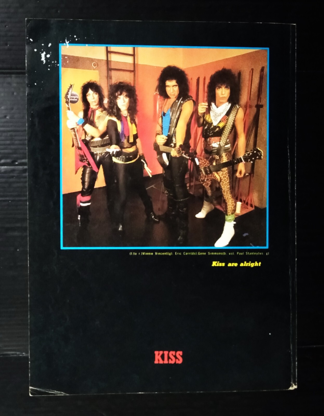 C3322 KISS Vintage Thailand ONLY 1 COLOR PAGE MEGA RARE!!!