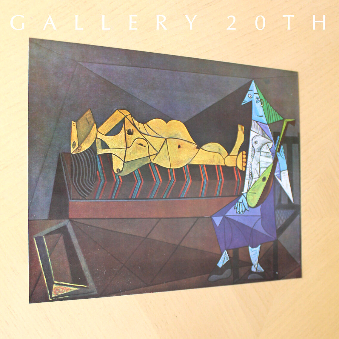 PABLO PICASSO LITHOGRAPH! “NUDE WITH MUSICIAN” 1942 MODERN ART MID CENTURY