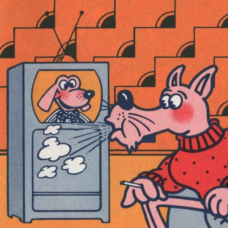Vtg. 1970s Three Little Pigs Anti-Smoking Cartoon 1972 American Cancer Society