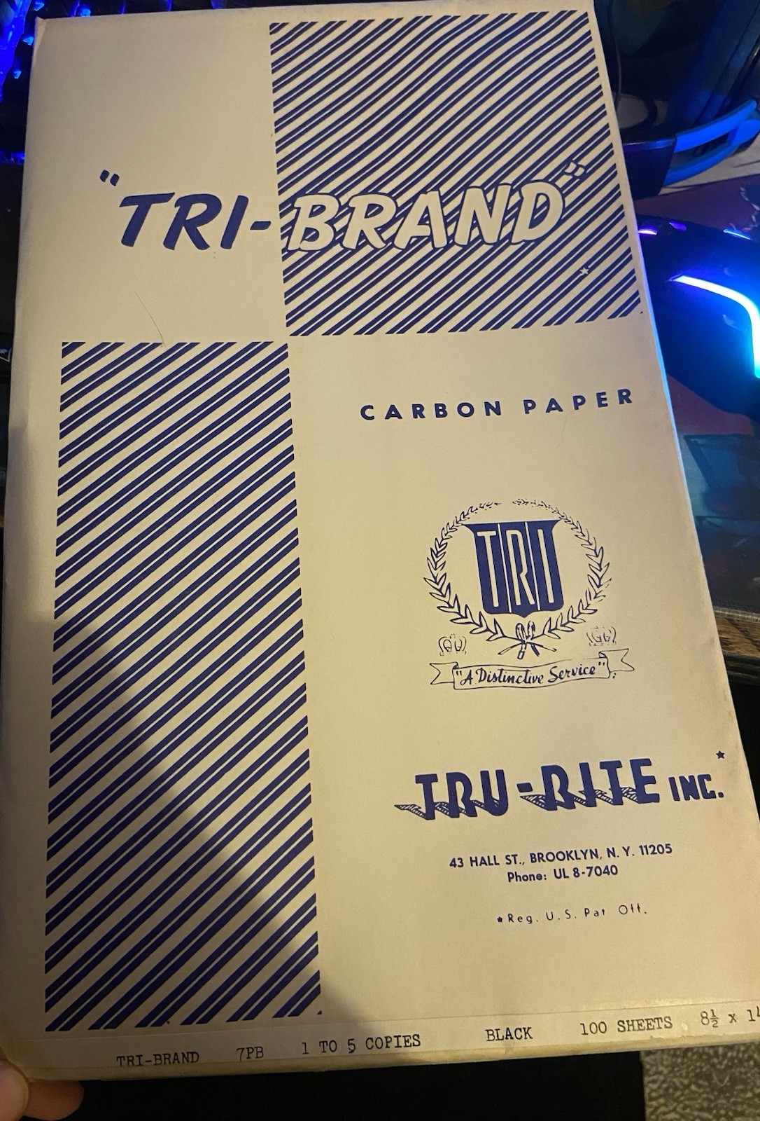 Vintage Tri-Brand Carbon Paper 100 Count 8.5 x 11.5