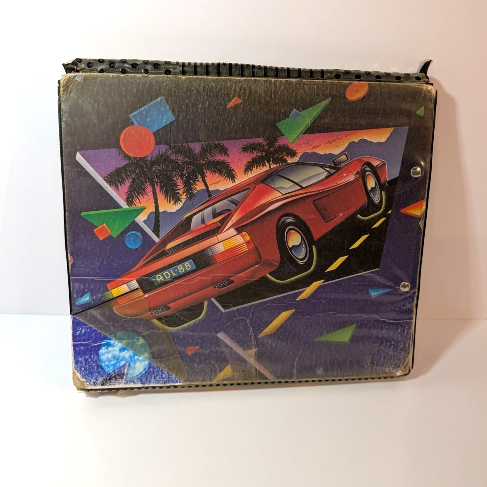 Vintage 80’s Red Ferrari Mead Trapper Keeper Collectible Rare, IN POOR CONDITION