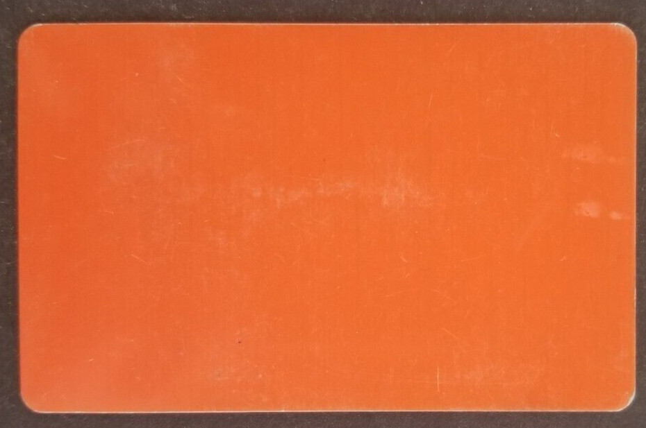 Vintage Continental Airlines Airplane Metal Sample Card
