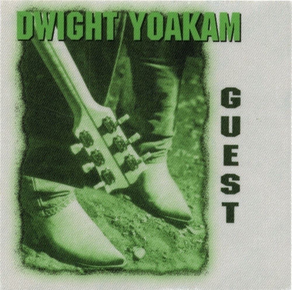 Dwight Yoakam 2000 Tomorrow’s Sounds Today concert tour Backstage Pass
