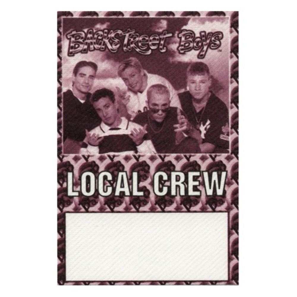 Backstreet Boys 1998 concert tour Working Crew Backstage Pass